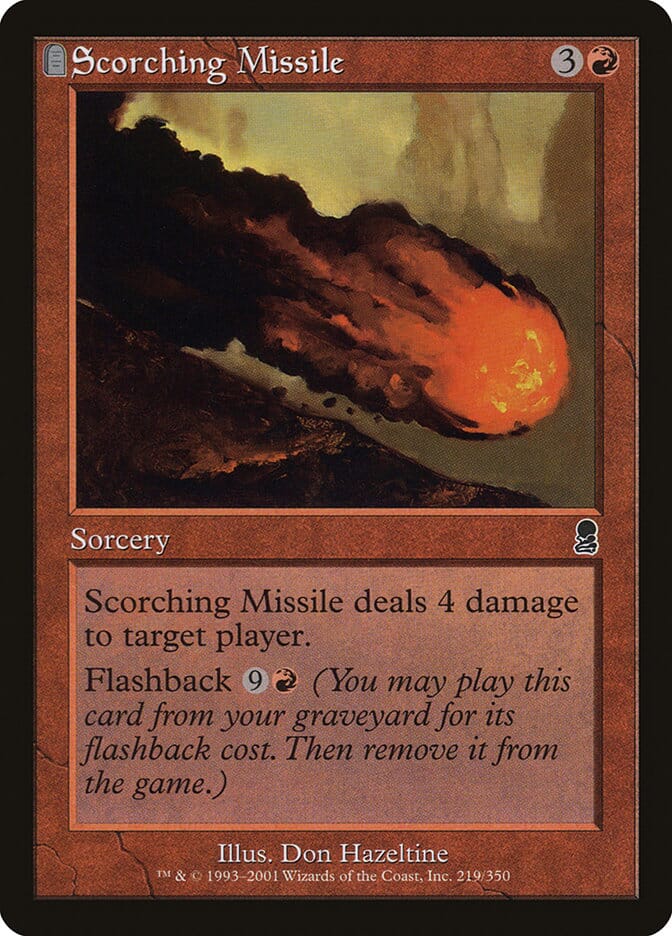 Scorching Missile [Odyssey] MTG Single Magic: The Gathering  | Multizone: Comics And Games