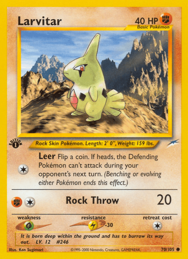 Larvitar (70/105) [Neo Destiny 1st Edition] Pokemon Single Pokémon  | Multizone: Comics And Games