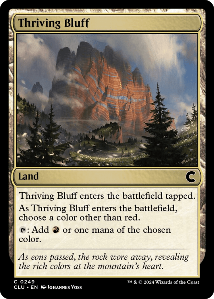 Thriving Bluff [Ravnica: Clue Edition] MTG Single Magic: The Gathering  | Multizone: Comics And Games