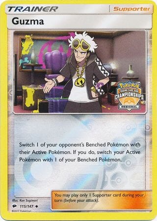 Guzma (115/147) (League Promo) [Sun & Moon: Burning Shadows] Pokemon Single Pokémon  | Multizone: Comics And Games