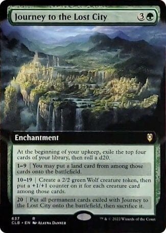 Journey to the Lost City (Extended Art) [Commander Legends: Battle for Baldur's Gate] MTG Single Magic: The Gathering  | Multizone: Comics And Games