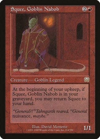 Squee, Goblin Nabob [Mercadian Masques] MTG Single Magic: The Gathering  | Multizone: Comics And Games