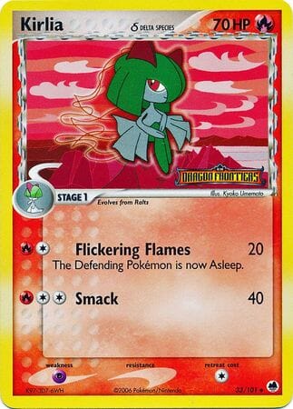 Kirlia (33/101) (Delta Species) (Stamped) [EX: Dragon Frontiers] Pokemon Single Pokémon  | Multizone: Comics And Games