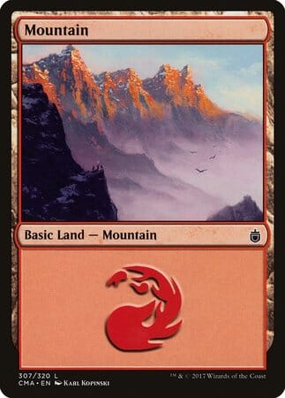 Mountain (307) [Commander Anthology] MTG Single Magic: The Gathering  | Multizone: Comics And Games