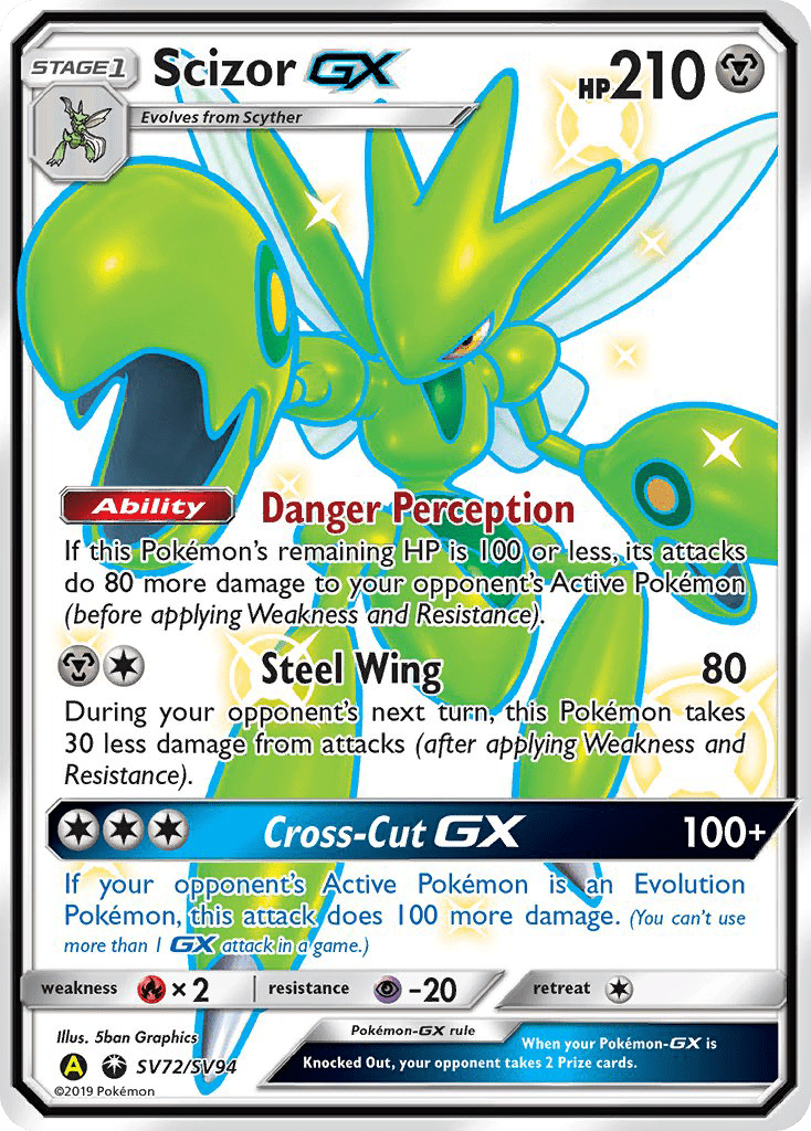 Scizor GX (SV72/SV94) [Sun & Moon: Hidden Fates - Shiny Vault] Pokemon Single Pokémon  | Multizone: Comics And Games