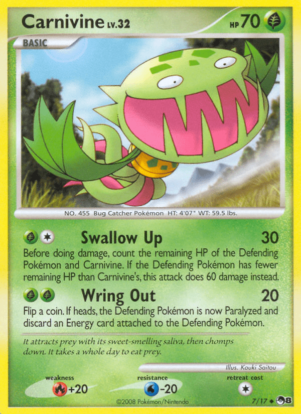 Carnivine (7/17) [POP Series 8] Pokemon Single Pokémon  | Multizone: Comics And Games