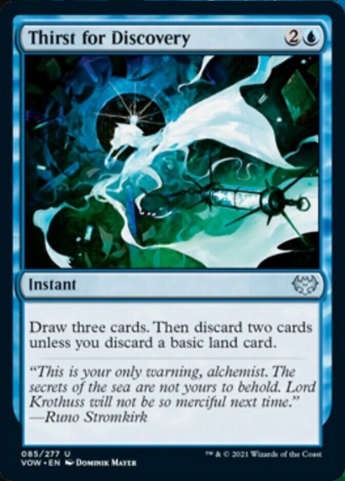 Thirst for Discovery [Innistrad: Crimson Vow] MTG Single Magic: The Gathering  | Multizone: Comics And Games