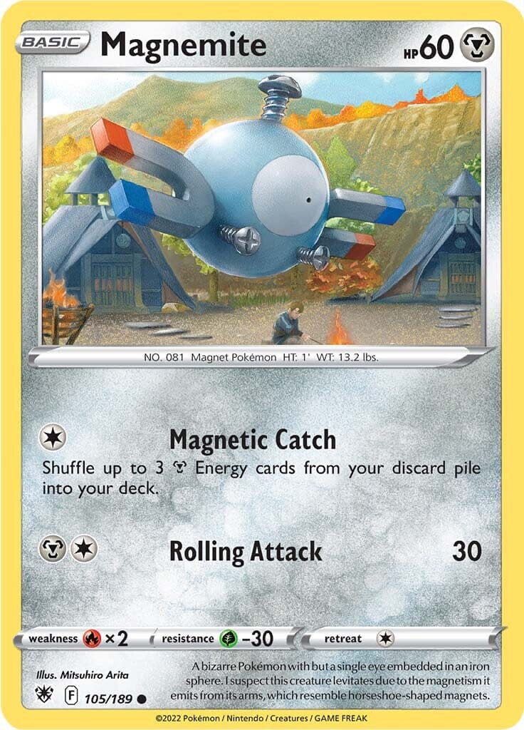 Magnemite (105/189) [Sword & Shield: Astral Radiance] Pokemon Single Pokémon  | Multizone: Comics And Games
