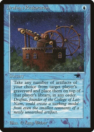 Drafna's Restoration [Antiquities] MTG Single Magic: The Gathering  | Multizone: Comics And Games