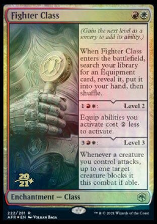 Fighter Class [Dungeons & Dragons: Adventures in the Forgotten Realms Prerelease Promos] MTG Single Magic: The Gathering  | Multizone: Comics And Games