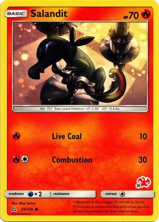 Salandit (25/156) (Charizard Stamp #31) [Battle Academy 2020] Pokemon Single Pokémon  | Multizone: Comics And Games