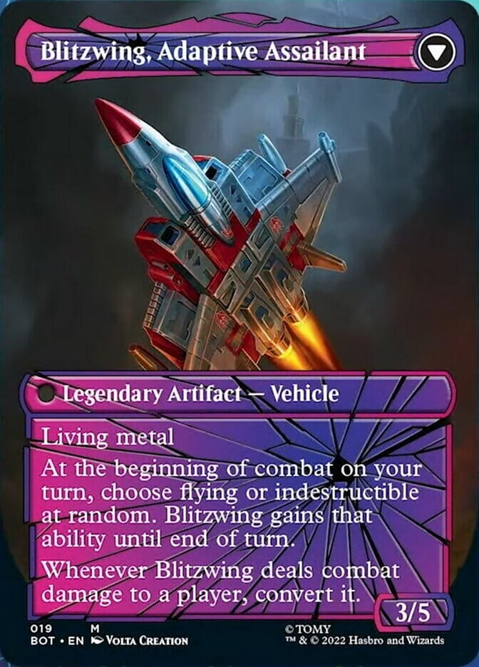 Blitzwing, Cruel Tormentor // Blitzwing, Adaptive Assailant (Shattered Glass) [Universes Beyond: Transformers] MTG Single Magic: The Gathering  | Multizone: Comics And Games