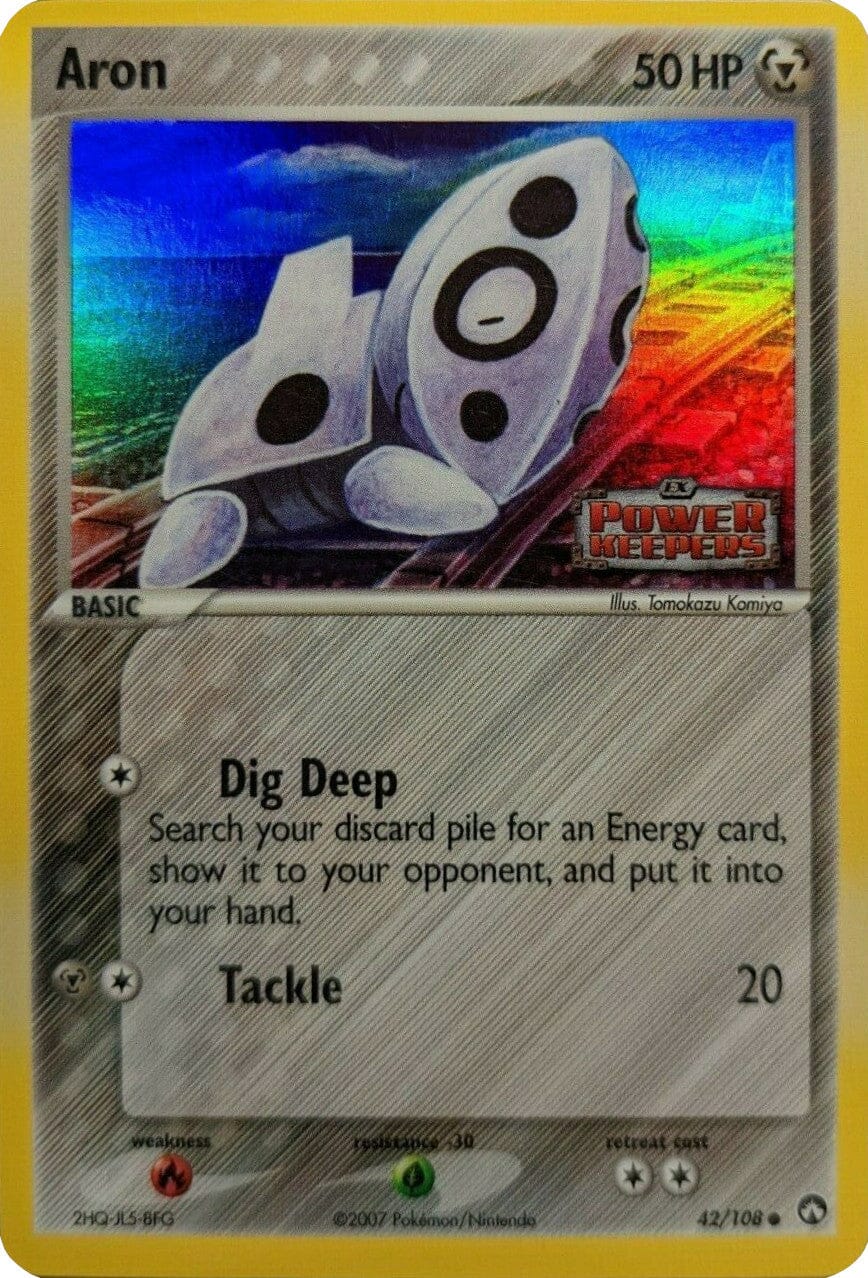 Aron (42/108) (Stamped) [EX: Power Keepers] Pokemon Single Pokémon  | Multizone: Comics And Games
