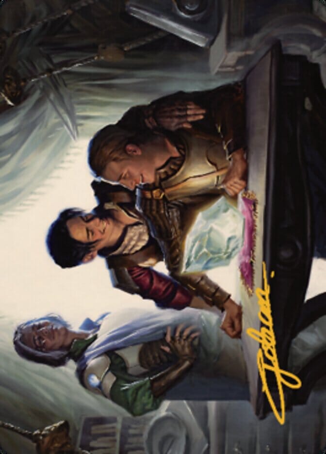 Tocasia's Welcome Art Card (Gold-Stamped Signature) [The Brothers' War Art Series] MTG Single Magic: The Gathering  | Multizone: Comics And Games