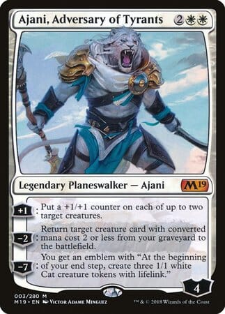 Ajani, Adversary of Tyrants [Core Set 2019] MTG Single Magic: The Gathering  | Multizone: Comics And Games