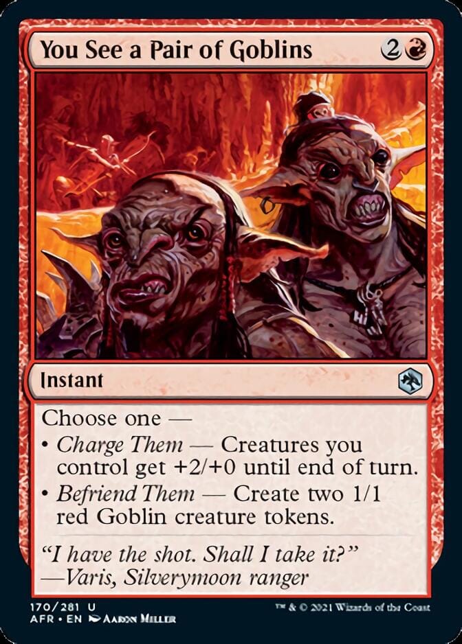 You See a Pair of Goblins [Dungeons & Dragons: Adventures in the Forgotten Realms] MTG Single Magic: The Gathering  | Multizone: Comics And Games