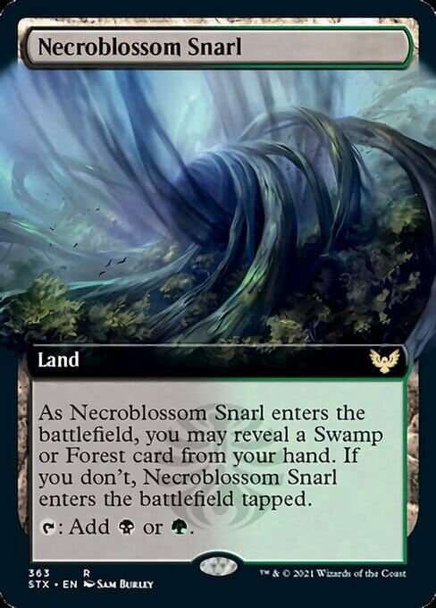 Necroblossom Snarl (Extended) [Strixhaven: School of Mages] MTG Single Magic: The Gathering  | Multizone: Comics And Games