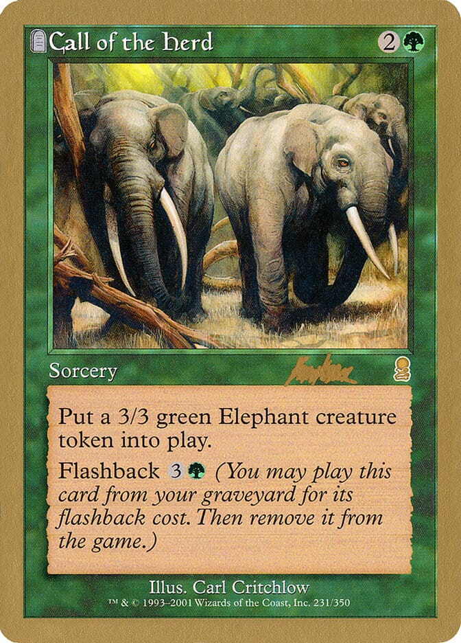 Call of the Herd (Brian Kibler) [World Championship Decks 2002] MTG Single Magic: The Gathering  | Multizone: Comics And Games