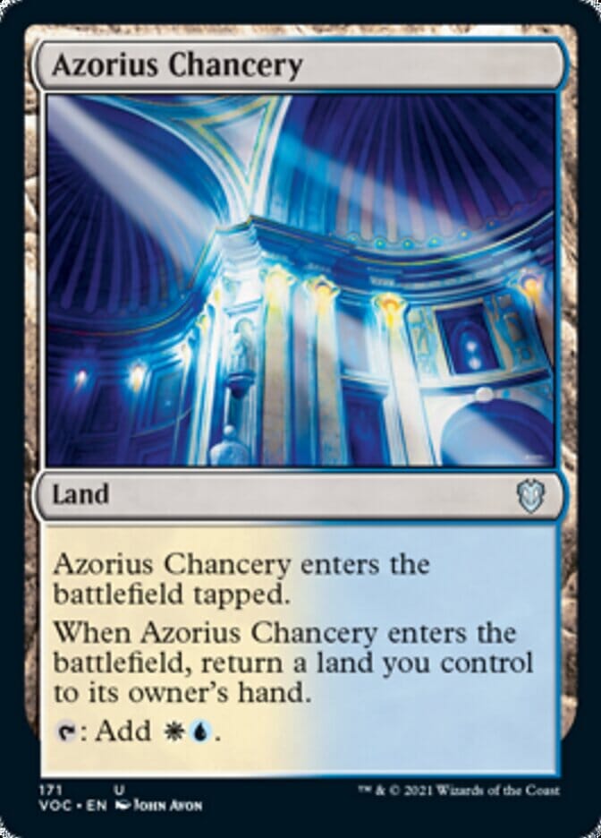 Azorius Chancery [Innistrad: Crimson Vow Commander] MTG Single Magic: The Gathering  | Multizone: Comics And Games