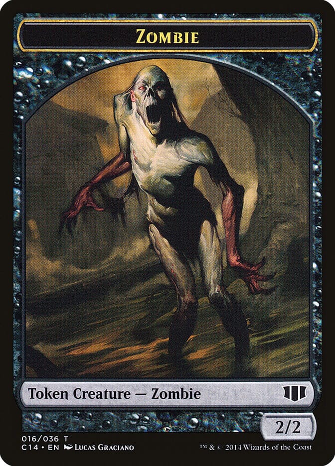 Horror // Zombie (016/036) Double-sided Token [Commander 2014 Tokens] MTG Single Magic: The Gathering  | Multizone: Comics And Games