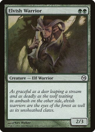 Elvish Warrior [Duels of the Planeswalkers] MTG Single Magic: The Gathering  | Multizone: Comics And Games