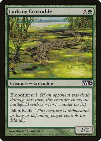Lurking Crocodile [Magic 2012] MTG Single Magic: The Gathering  | Multizone: Comics And Games