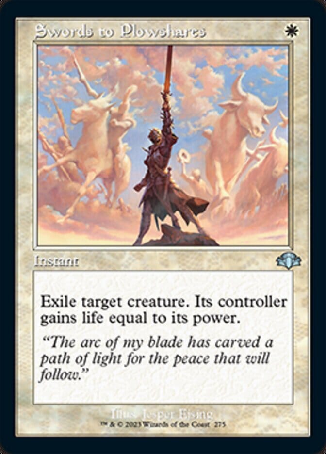 Swords to Plowshares (Retro) [Dominaria Remastered] MTG Single Magic: The Gathering  | Multizone: Comics And Games