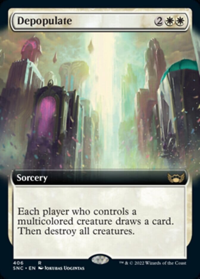 Depopulate (Extended Art) [Streets of New Capenna] MTG Single Magic: The Gathering  | Multizone: Comics And Games