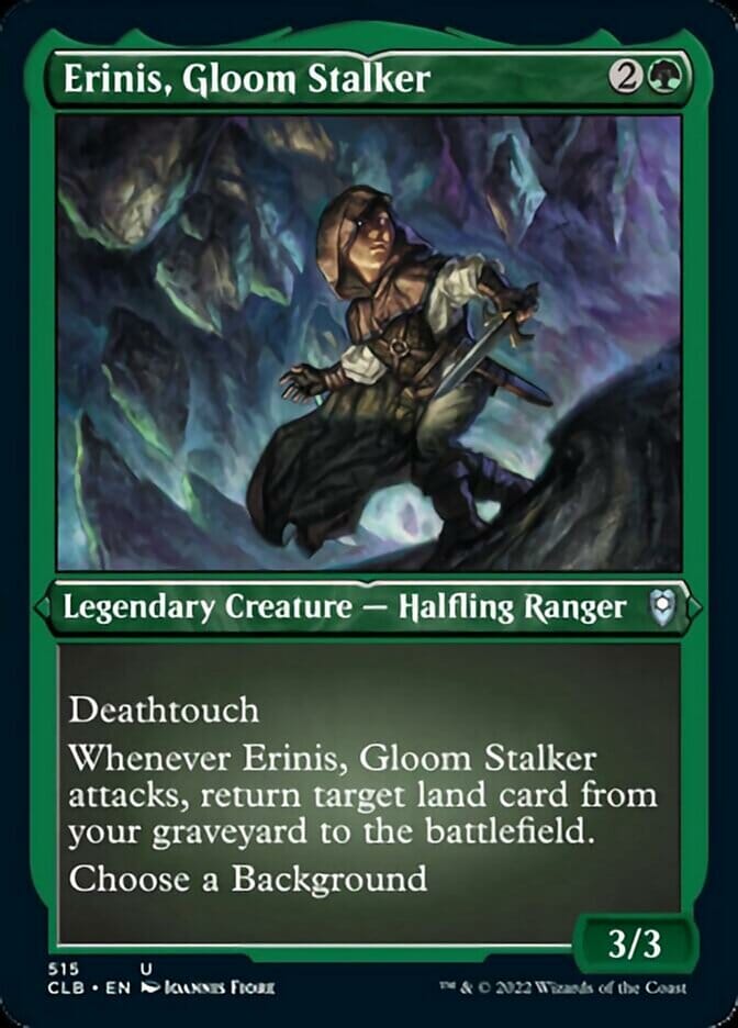 Erinis, Gloom Stalker (Foil Etched) [Commander Legends: Battle for Baldur's Gate] MTG Single Magic: The Gathering  | Multizone: Comics And Games