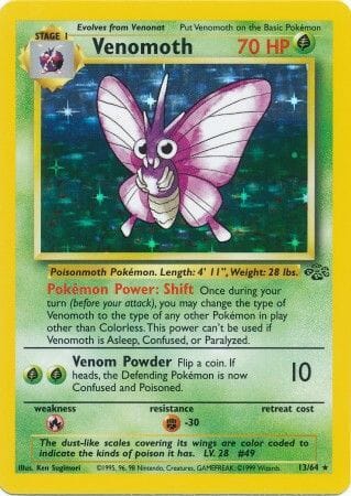 Venomoth (13/64) [Jungle Unlimited] Pokemon Single Pokémon  | Multizone: Comics And Games