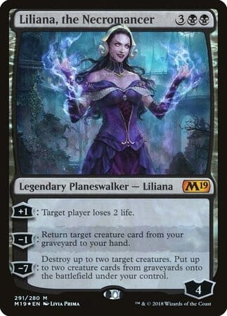 Liliana, the Necromancer [Core Set 2019] MTG Single Magic: The Gathering  | Multizone: Comics And Games