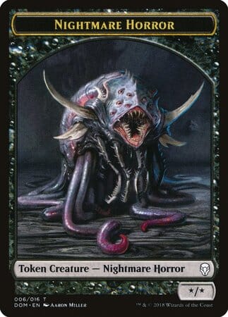 Nightmare Horror Token [Dominaria Tokens] MTG Single Magic: The Gathering  | Multizone: Comics And Games