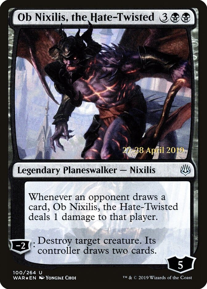 Ob Nixilis, the Hate-Twisted [War of the Spark Prerelease Promos] MTG Single Magic: The Gathering  | Multizone: Comics And Games