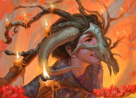 Hedgewitch's Mask Art Card [Innistrad: Midnight Hunt Art Series] MTG Single Magic: The Gathering  | Multizone: Comics And Games