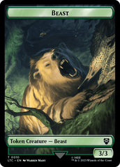 Beast // Treefolk Double Sided Token [The Lord of the Rings: Tales of Middle-Earth Commander Tokens] MTG Single Magic: The Gathering  | Multizone: Comics And Games