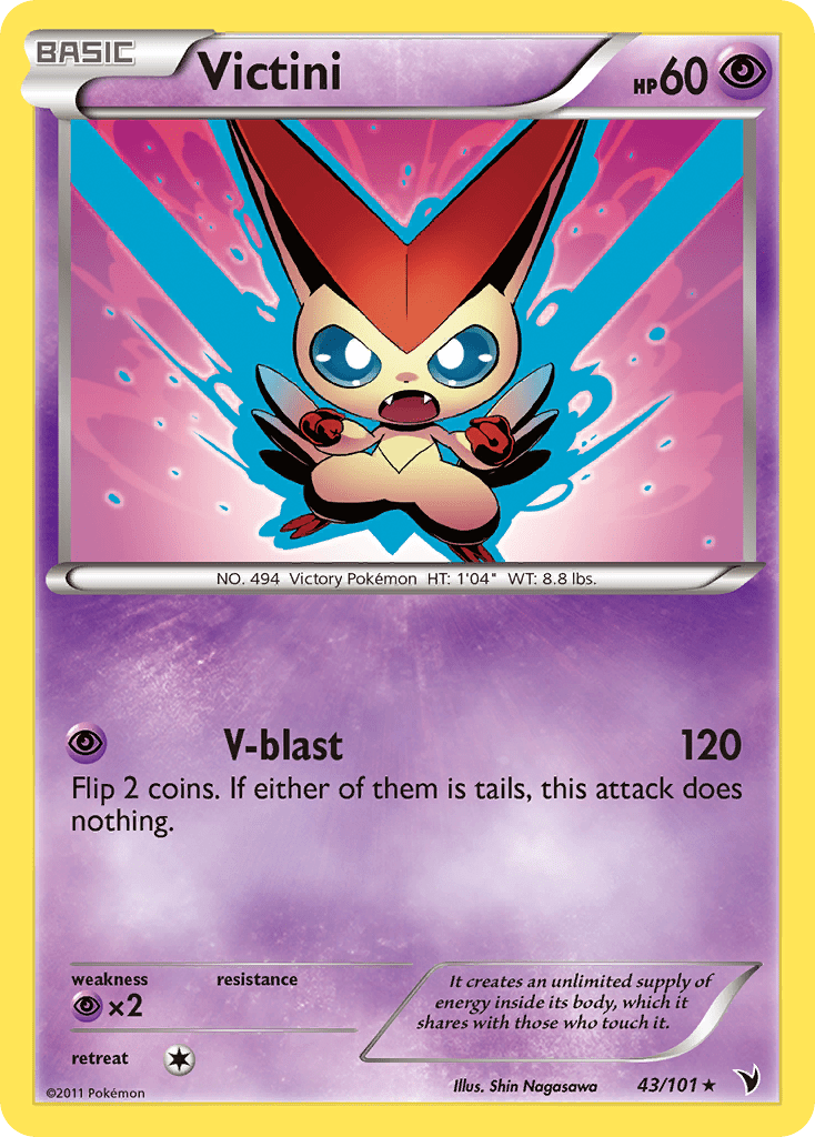 Victini (43/101) [Black & White: Noble Victories] Pokemon Single Pokémon  | Multizone: Comics And Games