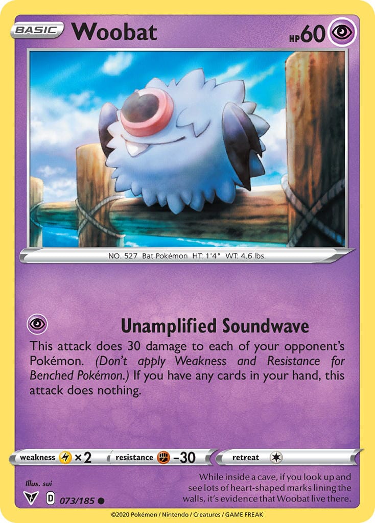 Woobat (073/185) [Sword & Shield: Vivid Voltage] Pokemon Single Pokémon  | Multizone: Comics And Games