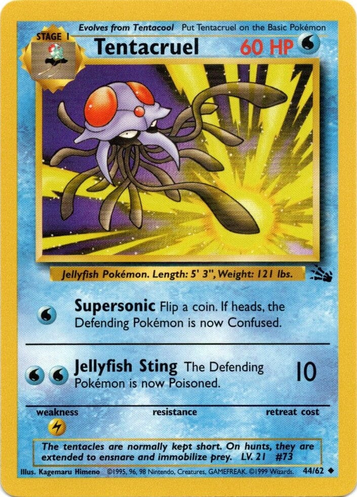 Tentacruel (44/62) [Fossil Unlimited] Pokemon Single Pokémon  | Multizone: Comics And Games