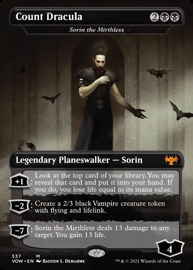 Sorin the Mirthless - Count Dracula [Innistrad: Crimson Vow] MTG Single Magic: The Gathering  | Multizone: Comics And Games