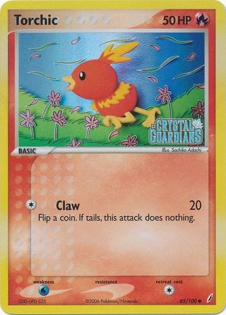 Torchic (65/100) (Stamped) [EX: Crystal Guardians] Pokemon Single Pokémon  | Multizone: Comics And Games