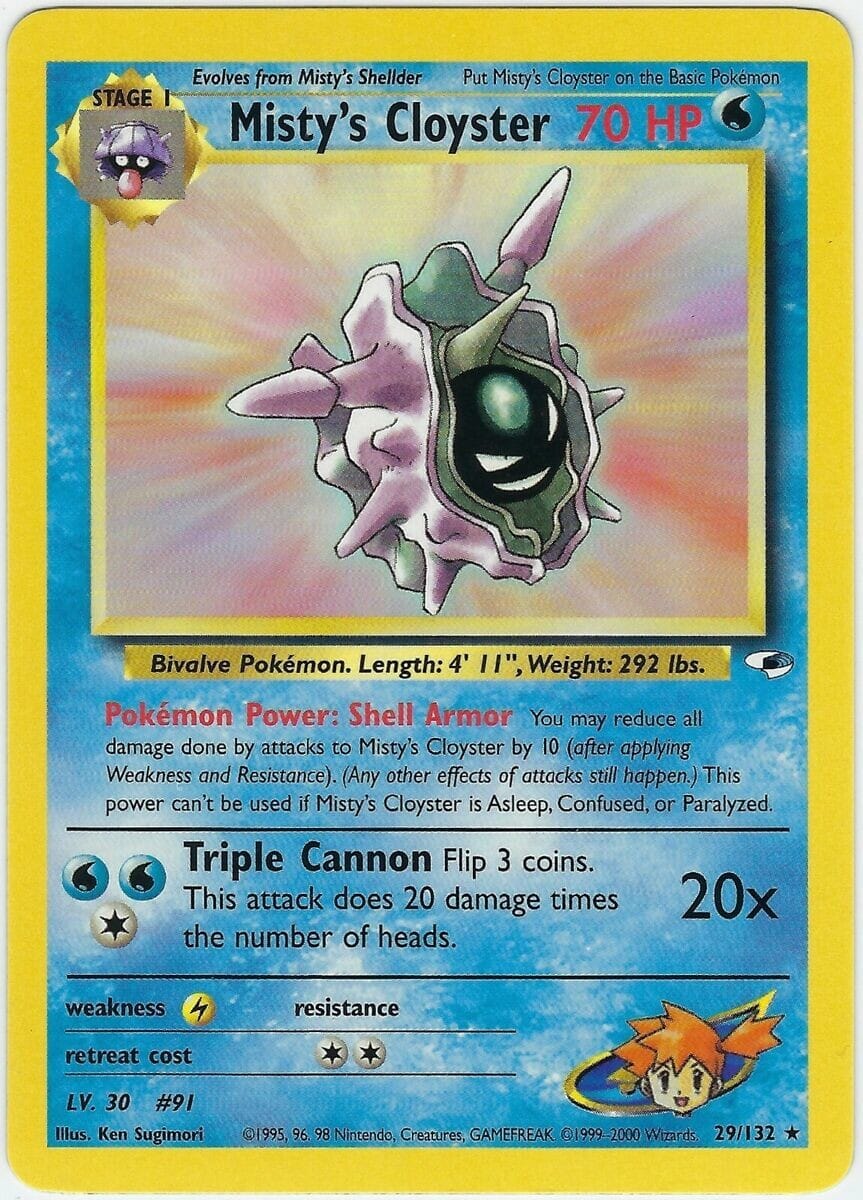 Misty's Cloyster (29/132) [Gym Heroes Unlimited] Pokemon Single Pokémon  | Multizone: Comics And Games