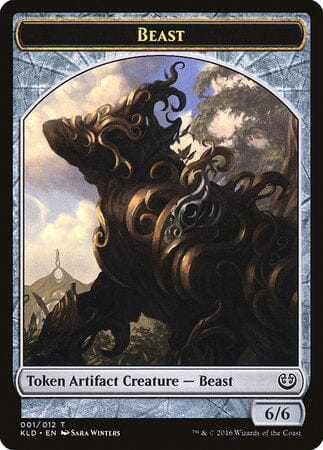 Beast Token (001) [Kaladesh Tokens] MTG Single Magic: The Gathering  | Multizone: Comics And Games