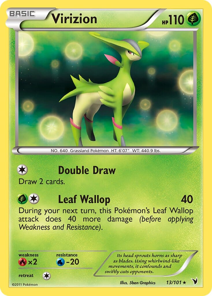 Virizion (13/101) (Cosmos Holo) (Blister Exclusive) [Black & White: Noble Victories] Pokemon Single Pokémon  | Multizone: Comics And Games