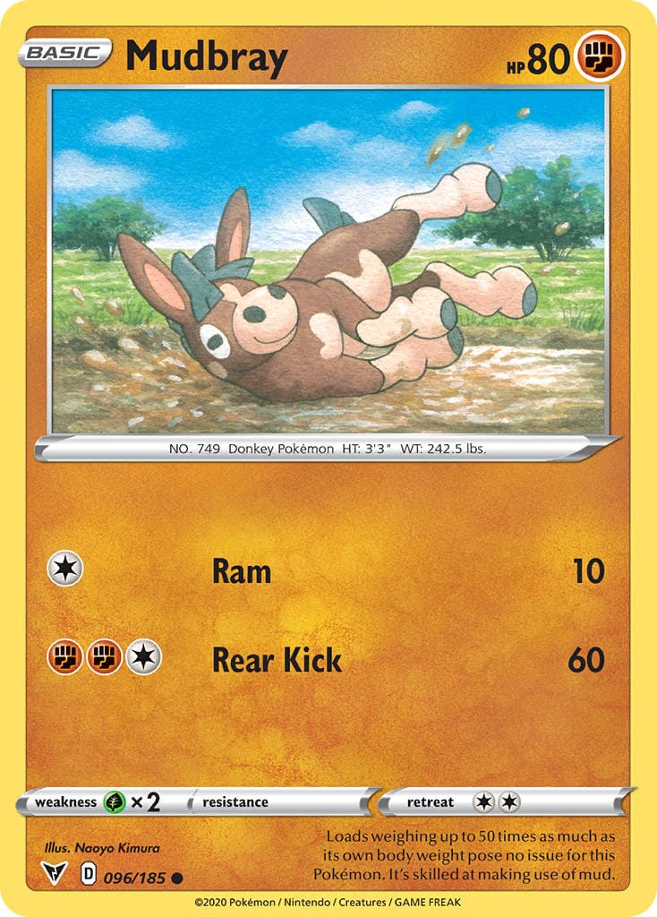 Mudbray (096/185) [Sword & Shield: Vivid Voltage] Pokemon Single Pokémon  | Multizone: Comics And Games