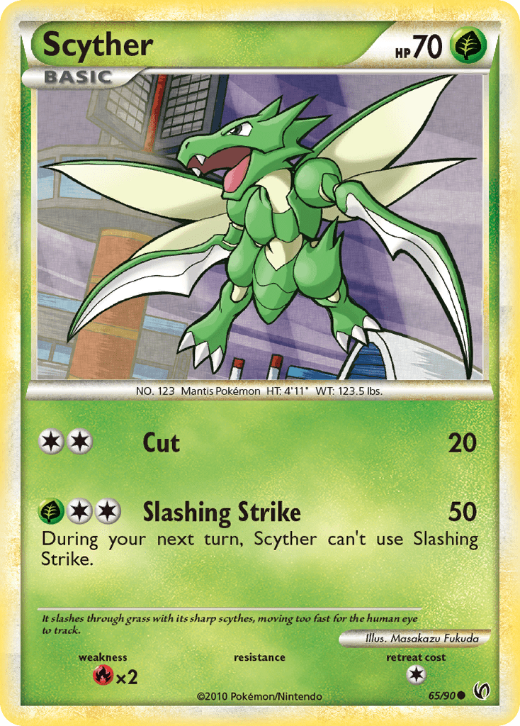 Scyther (65/90) [HeartGold & SoulSilver: Undaunted] Pokemon Single Pokémon  | Multizone: Comics And Games