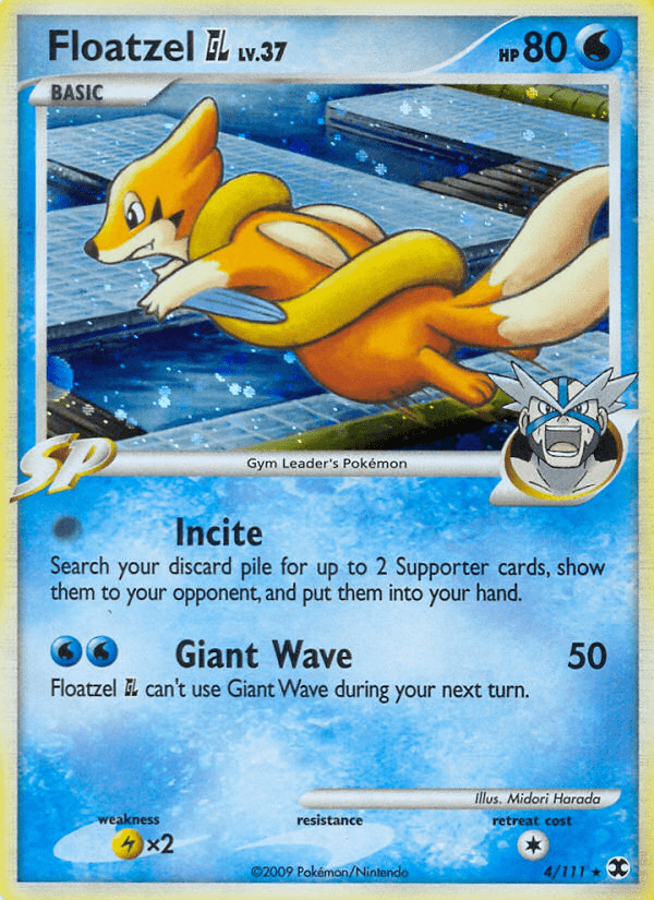 Floatzel GL (4/111) [Platinum: Rising Rivals] Pokemon Single Pokémon  | Multizone: Comics And Games