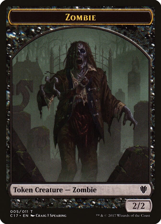 Vampire // Zombie Double-sided Token [Commander 2017 Tokens] MTG Single Magic: The Gathering  | Multizone: Comics And Games