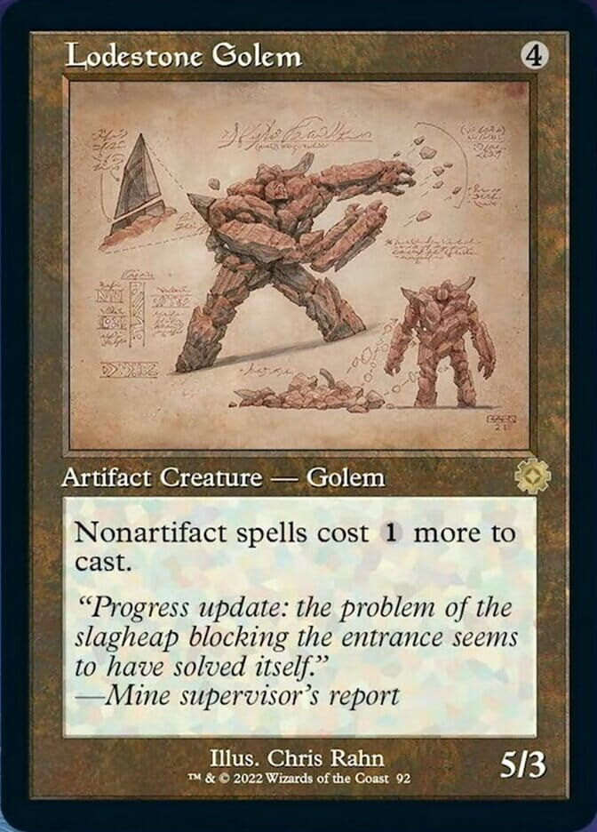 Lodestone Golem (Retro Schematic) [The Brothers' War Retro Artifacts] MTG Single Magic: The Gathering  | Multizone: Comics And Games