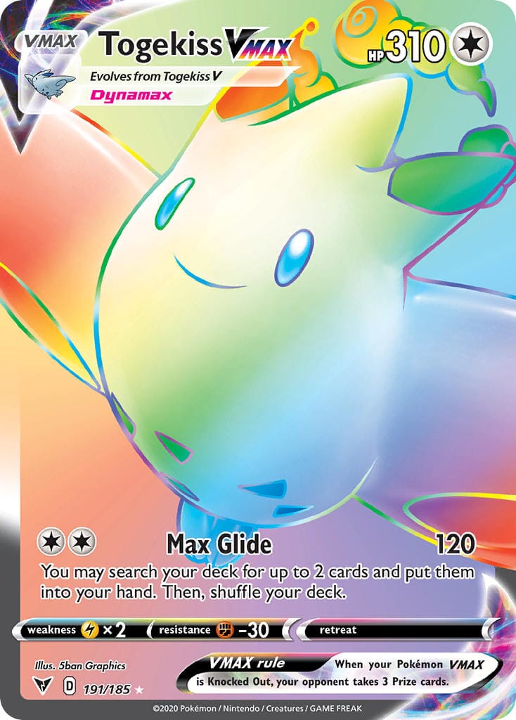 Togekiss VMAX (191/185) [Sword & Shield: Vivid Voltage] Pokemon Single Pokémon  | Multizone: Comics And Games