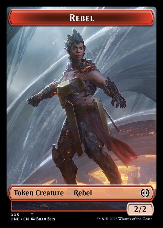 Rebel // Phyrexian Germ Double-Sided Token [Phyrexia: All Will Be One Commander Tokens] MTG Single Magic: The Gathering  | Multizone: Comics And Games